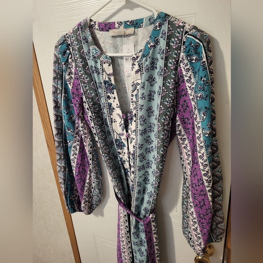 LOFT Floral Patterned Dress
